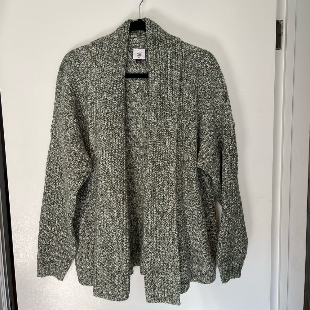 💚 Cabi green chunky knit sweater